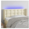 Image de Hoofdbord LED 103x16x78/88 cm kunstleer cràmekleurig3123322