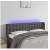 Image de Hoofdbord LED 147x16x78/88 cm kunstleer grijs3123330