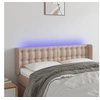 Image de Hoofdbord LED 147x16x78/88 cm kunstleer cappuccinokleurig3123331