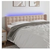 Image de Hoofdbord LED 203x16x78/88 cm kunstleer cappuccinokleurig3123349