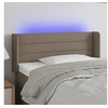 Image de Hoofdbord LED 93x16x78/88 cm stof taupe3123362