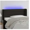 Image de Hoofdbord LED 103x16x78/88 cm stof zwart3123368