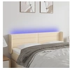 Image de Hoofdbord LED 147x16x78/88 cm stof cràmekleurig3123379