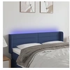 Image de Hoofdbord LED 147x16x78/88 cm stof blauw3123380