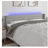 Image de Hoofdbord LED 163x16x78/88 cm stof lichtgrijs3123382