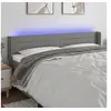 Image de Hoofdbord LED 163x16x78/88 cm stof donkergrijs3123383