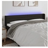 Image de Hoofdbord LED 163x16x78/88 cm stof zwart3123384