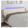 Image de Hoofdbord LED 163x16x78/88 cm stof cràmekleurig3123387