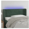 Image de Hoofdbord LED 83x16x78/88 cm fluweel donkergroen3123409