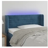 Image de Hoofdbord LED 83x16x78/88 cm fluweel donkergroen3123410