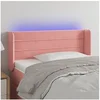 Image de Hoofdbord LED 83x16x78/88 cm fluweel roze3123411
