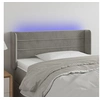 Image de Hoofdbord LED 93x16x78/88 cm fluweel lichtgrijs3123412