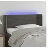 Image de Hoofdbord LED 93x16x78/88 cm fluweel donkergrijs3123413