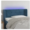 Image de Hoofdbord LED 93x16x78/88 cm fluweel blauw3123416