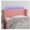 Image de Hoofdbord LED 103x16x78/88 cm fluweel roze3123423