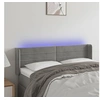Image de Hoofdbord LED 147x16x78/88 cm fluweel lichtgrijs3123424