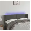 Image de Hoofdbord LED 147x16x78/88 cm fluweel donkergrijs3123425