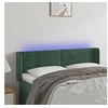 Image de Hoofdbord LED 147x16x78/88 cm fluweel donkergroen3123427