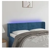 Image de Hoofdbord LED 147x16x78/88 cm fluweel donkerblauw3123428