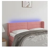 Image de Hoofdbord LED 147x16x78/88 cm fluweel roze3123429