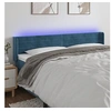 Image de Hoofdbord LED 163x16x78/88 cm fluweel donkerblauw3123434