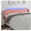 Image de Hoofdbord LED 183x16x78/88 cm fluweel roze3123441
