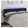 Image de Hoofdbord LED 203x16x78/88 cm fluweel zwart3123444