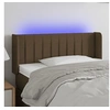 Image de Hoofdbord LED 83x16x78/88 cm stof donkerbruin3123451