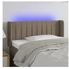 Image de Hoofdbord LED 93x16x78/88 cm stof taupe3123460