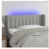 Image de Hoofdbord LED 103x16x78/88 cm stof lichtgrijs3123464
