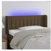 Image de Hoofdbord LED 103x16x78/88 cm stof donkerbruin3123467