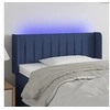 Image de Hoofdbord LED 103x16x78/88 cm stof blauw3123470