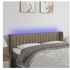 Image de Hoofdbord LED 147x16x78/88 cm stof taupe3123476