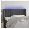 Image de Hoofdbord LED 83x16x78/88 cm fluweel donkergrijs3123505