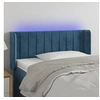 Image de Hoofdbord LED 83x16x78/88 cm fluweel donkergroen3123508