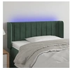 Image de Hoofdbord LED 93x16x78/88 cm fluweel donkergroen3123513