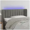 Image de Hoofdbord LED 103x16x78/88 cm fluweel lichtgrijs3123516