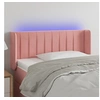 Image de Hoofdbord LED 103x16x78/88 cm fluweel roze3123521