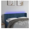 Image de Hoofdbord LED 147x16x78/88 cm fluweel donkerblauw3123526