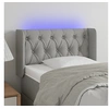 Image de Hoofdbord LED 83x16x78/88 cm stof lichtgrijs3123546