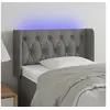 Image de Hoofdbord LED 83x16x78/88 cm stof donkergrijs3123547