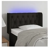 Image de Hoofdbord LED 83x16x78/88 cm stof zwart3123548