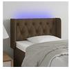 Image de Hoofdbord LED 83x16x78/88 cm stof donkerbruin3123549