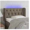 Image de Hoofdbord LED 83x16x78/88 cm stof taupe3123550