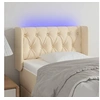 Image de Hoofdbord LED 83x16x78/88 cm stof cràmekleurig3123551