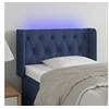 Image de Hoofdbord LED 83x16x78/88 cm stof blauw3123552