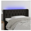 Image de Hoofdbord LED 93x16x78/88 cm stof zwart3123556