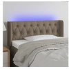 Image de Hoofdbord LED 93x16x78/88 cm stof taupe3123558
