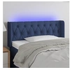 Image de Hoofdbord LED 93x16x78/88 cm stof blauw3123560