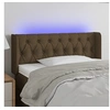 Image de Hoofdbord LED 103x16x78/88 cm stof donkerbruin3123565